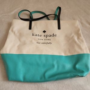 Kate Spade Canvas and Leather Tote